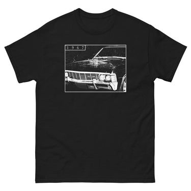 1967 Chevrolet Impala T-Shirt From Aggressive Thread - Color Black